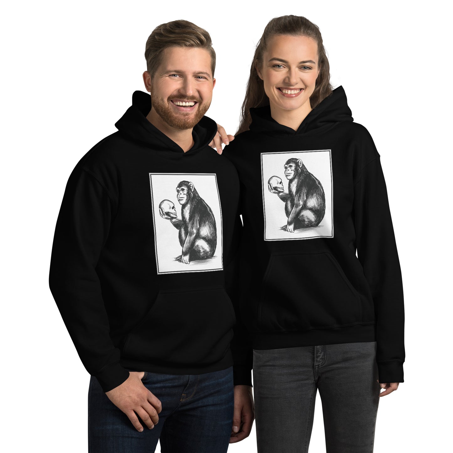 Chimp Thinker Unisex Hoodie