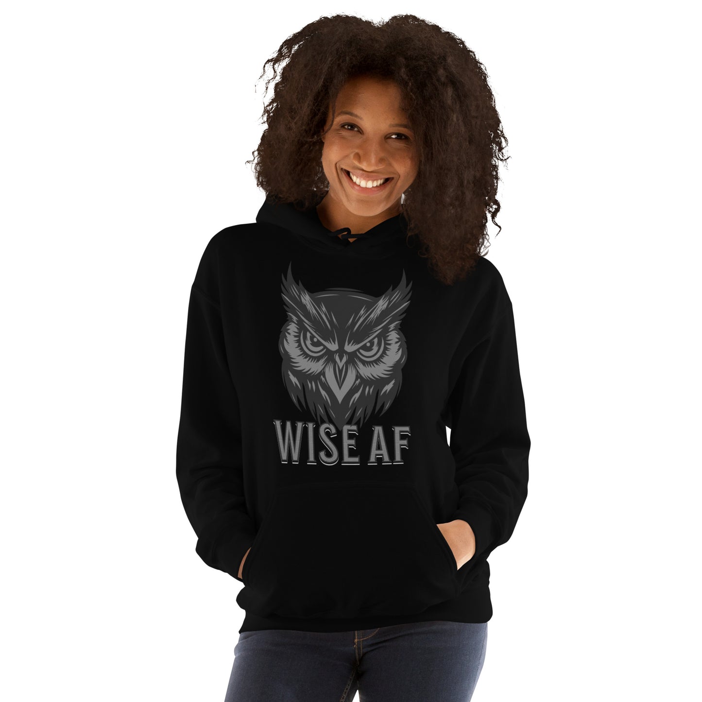 Wise AF Owl Unisex Hoodie