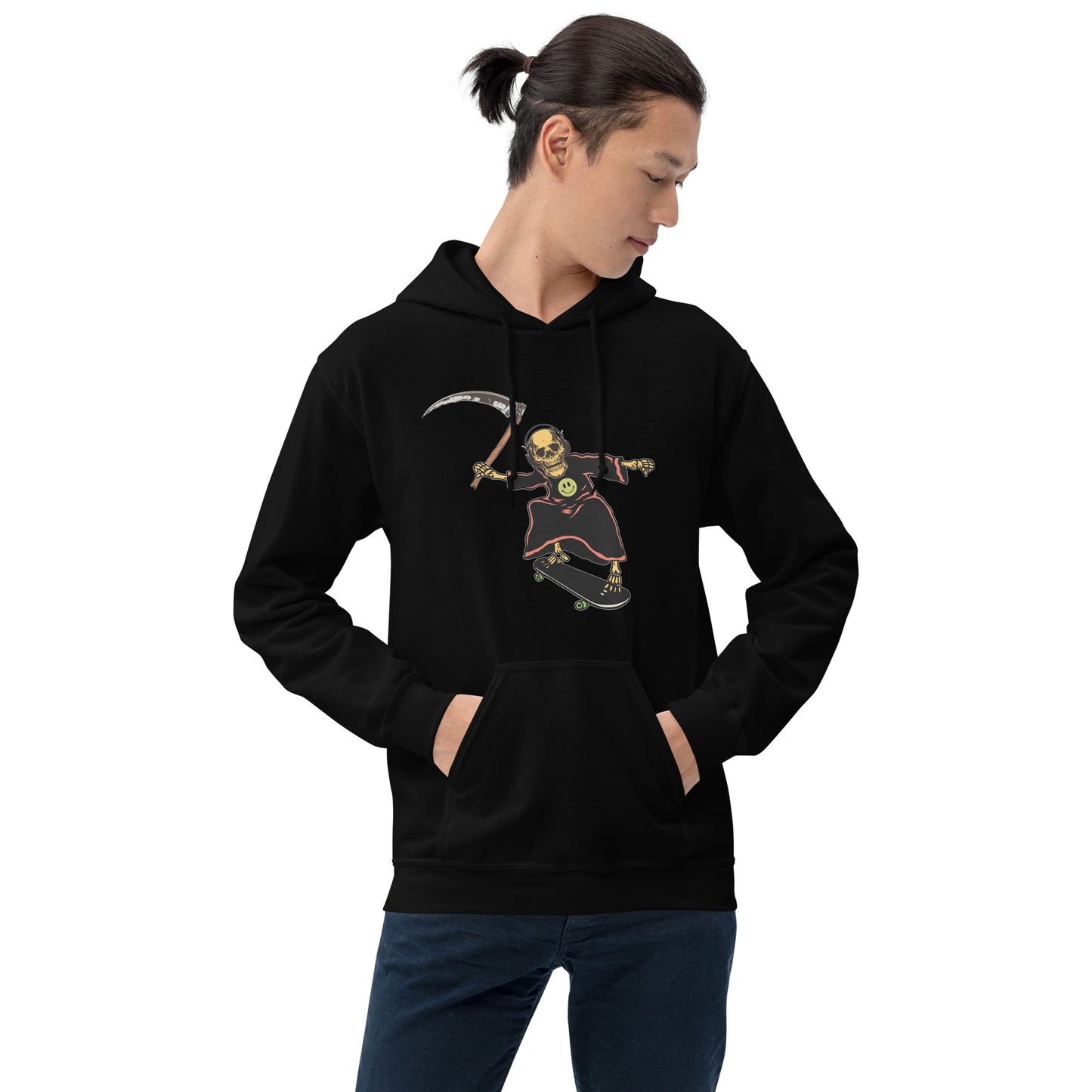 Skateboarding Reaper Unisex Hoodie