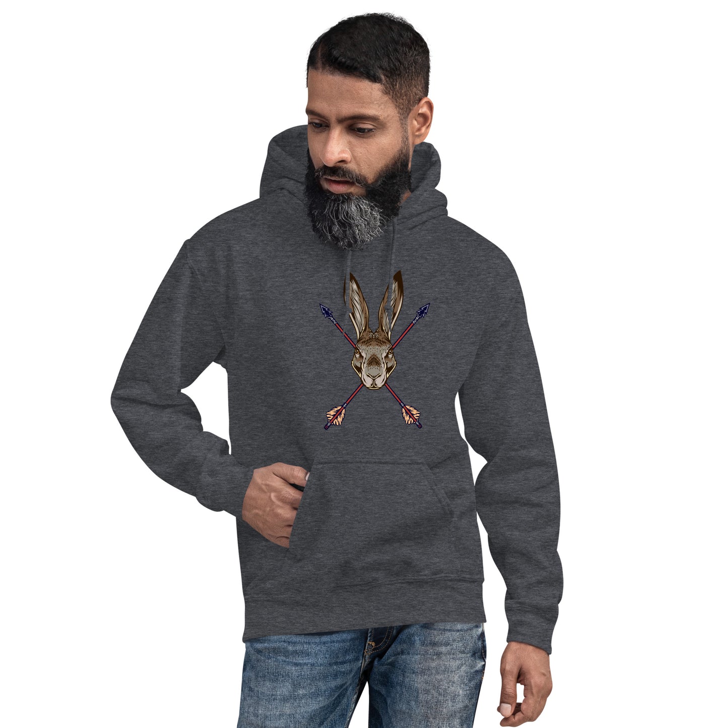 Arrow Hunting Rabbits Unisex Hoodie