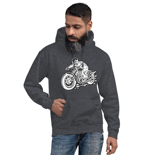 Skeleton Biker Unisex Hoodie