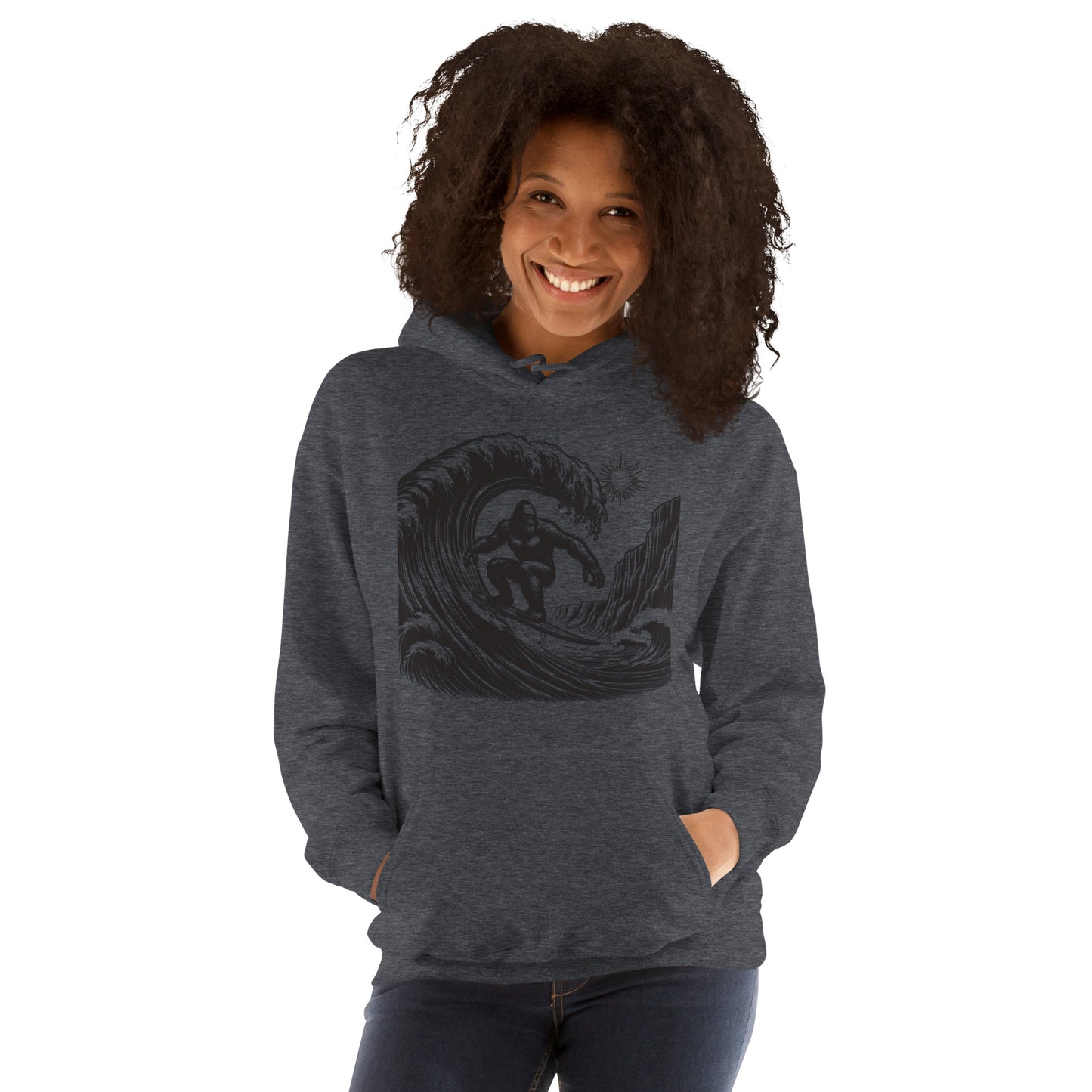 Surfing Ape Unisex Hoodie