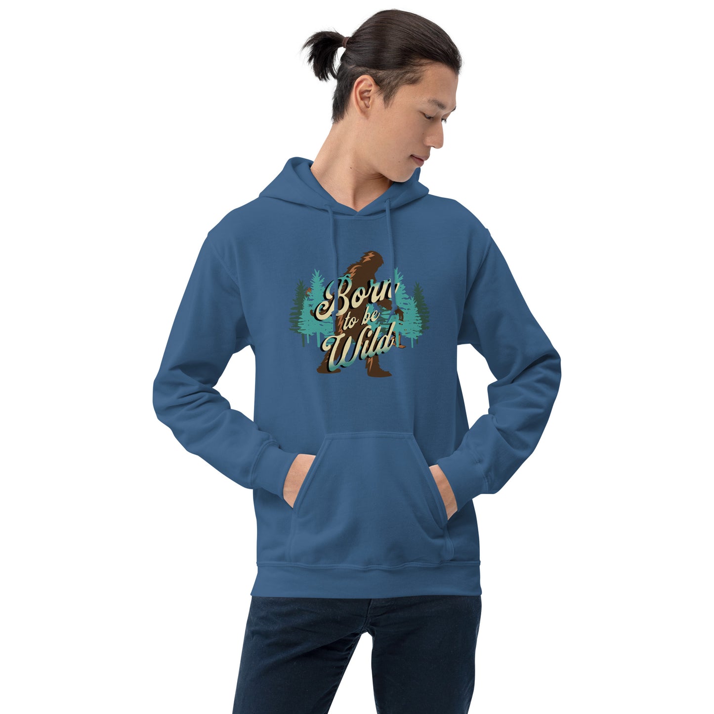 Bigfoot Born to Be Wild Unisex Hoodie