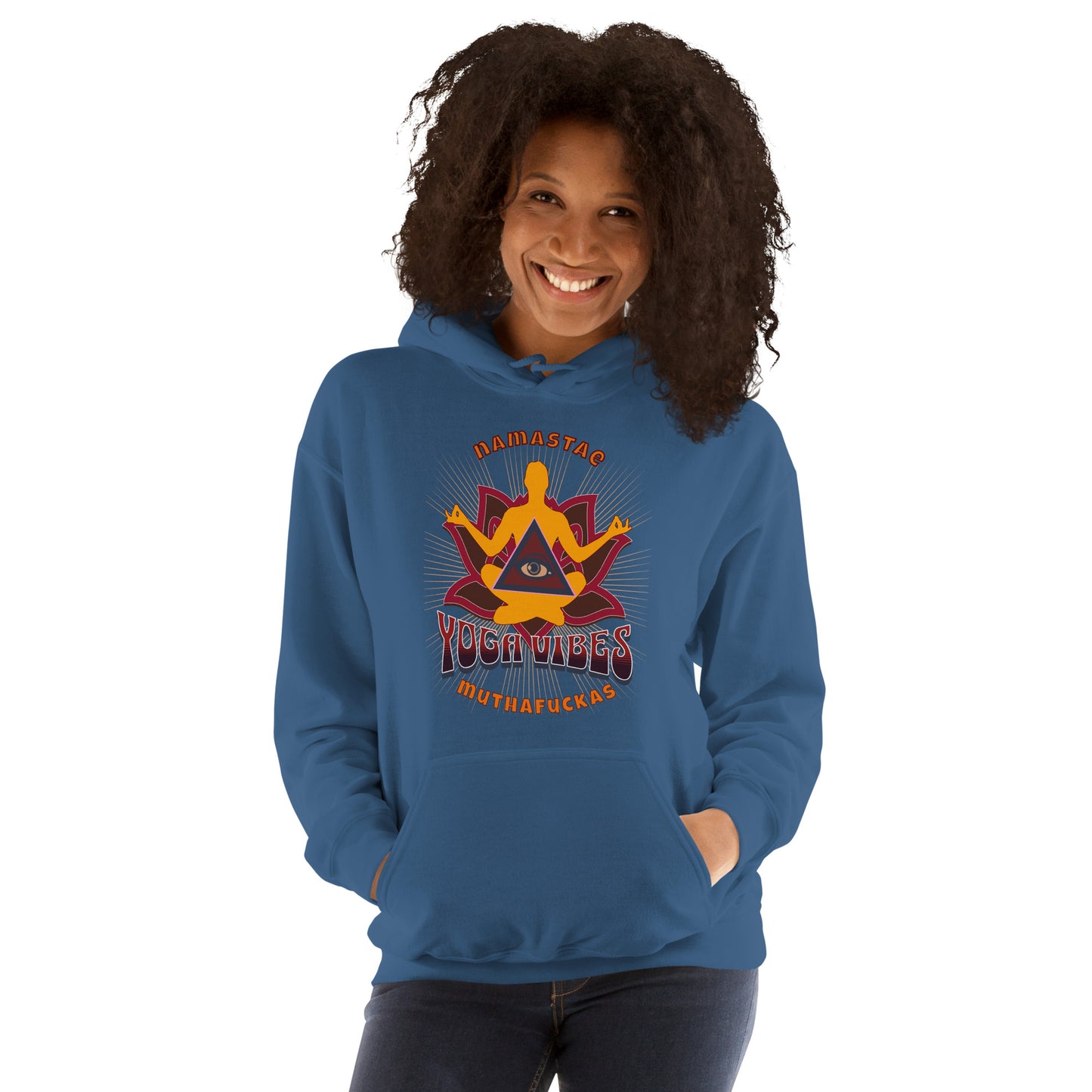 Yoga Vibes Namaste Muthaf@#kas Unisex Hoodie