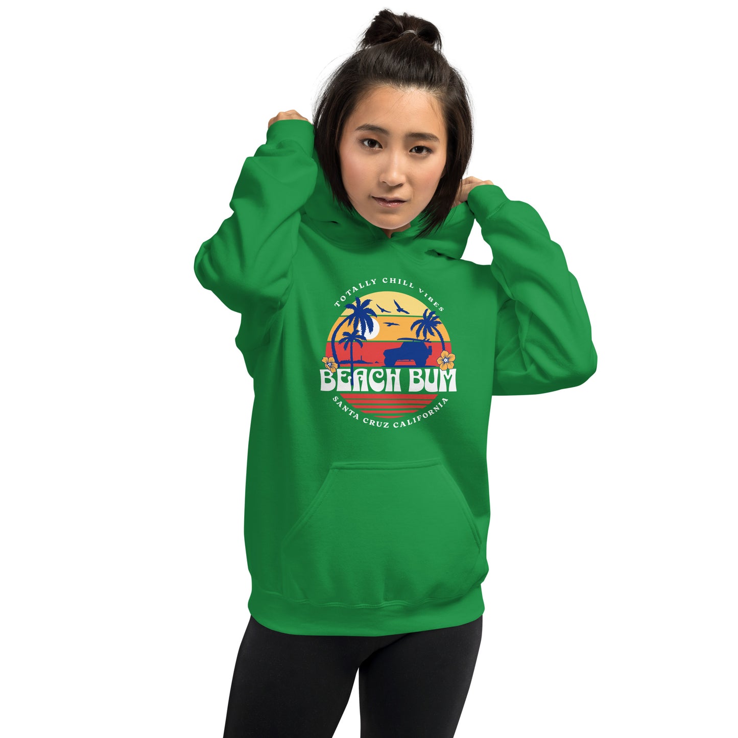 Beach Bum Santa Cruz Unisex Hoodie