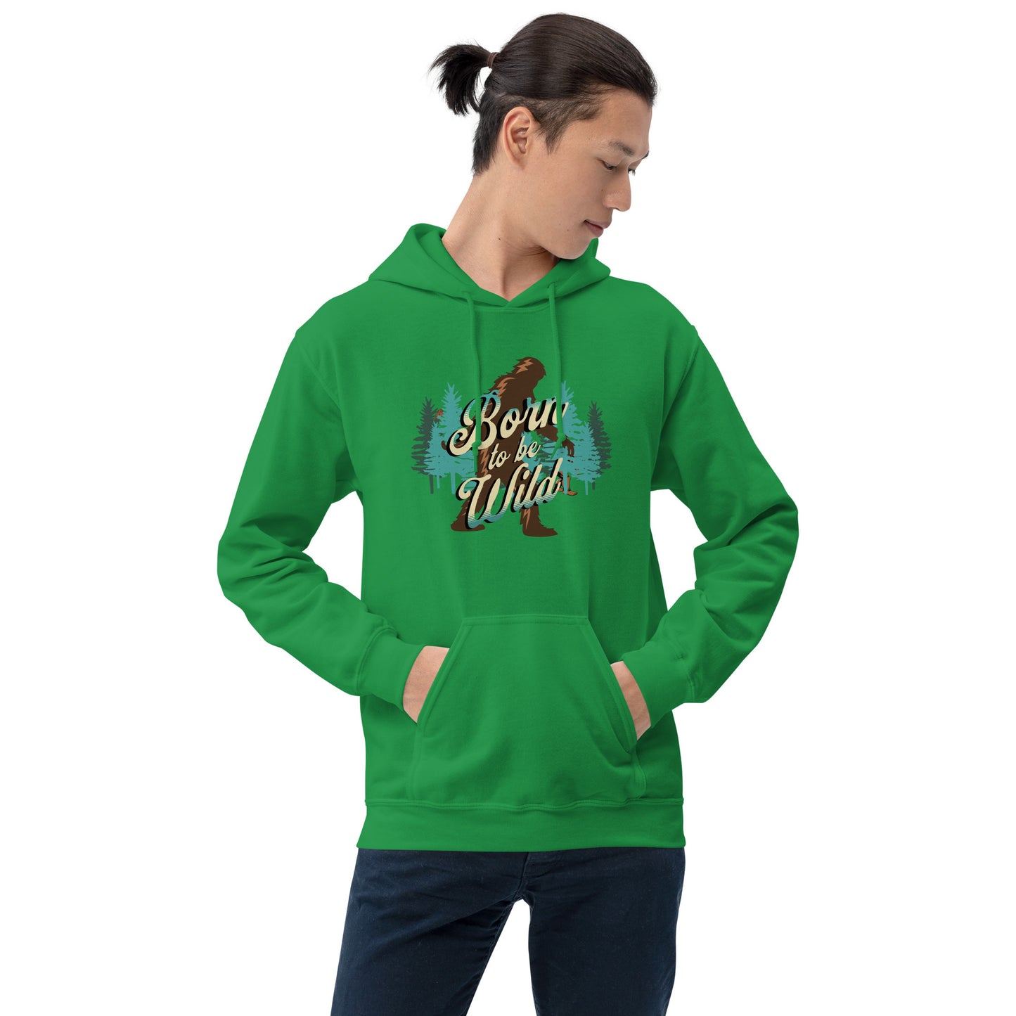 Bigfoot Born to Be Wild Unisex Hoodie