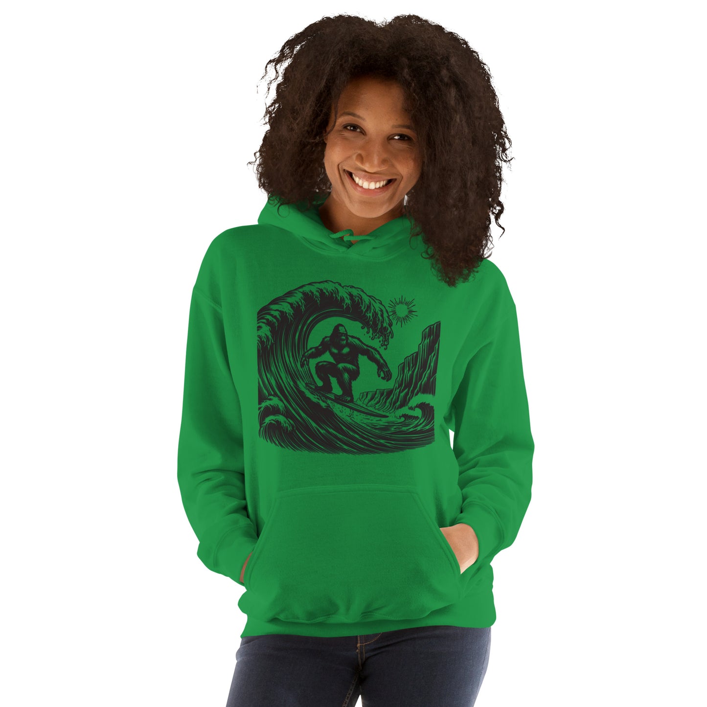 Surfing Ape Unisex Hoodie