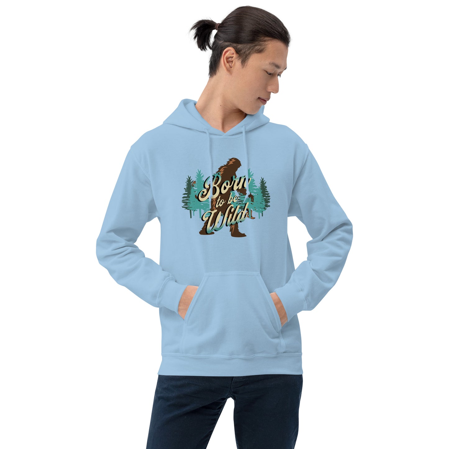 Bigfoot Born to Be Wild Unisex Hoodie