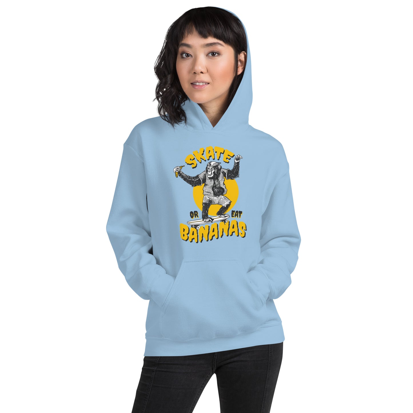 Skate Or Eat Bananas Unisex Hoodie