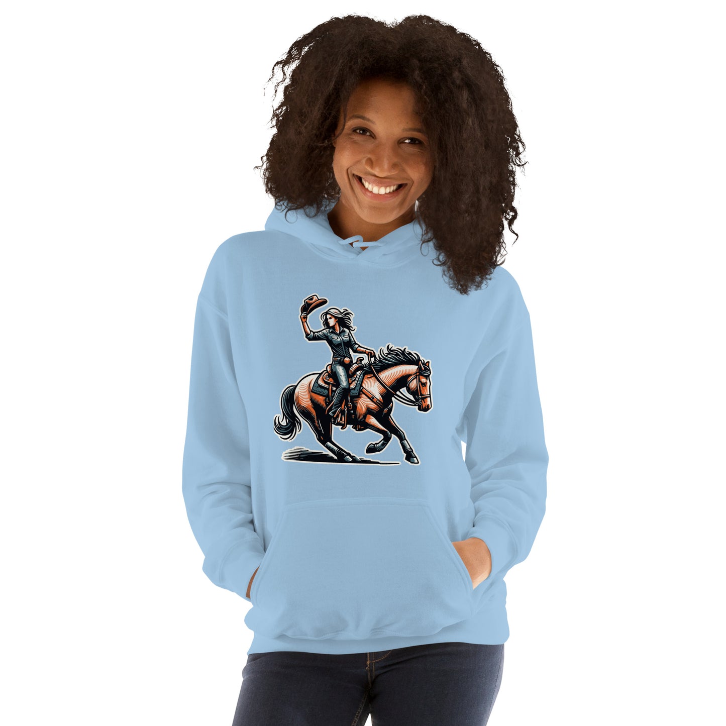 Cowgirl Yeehaw! Unisex Hoodie