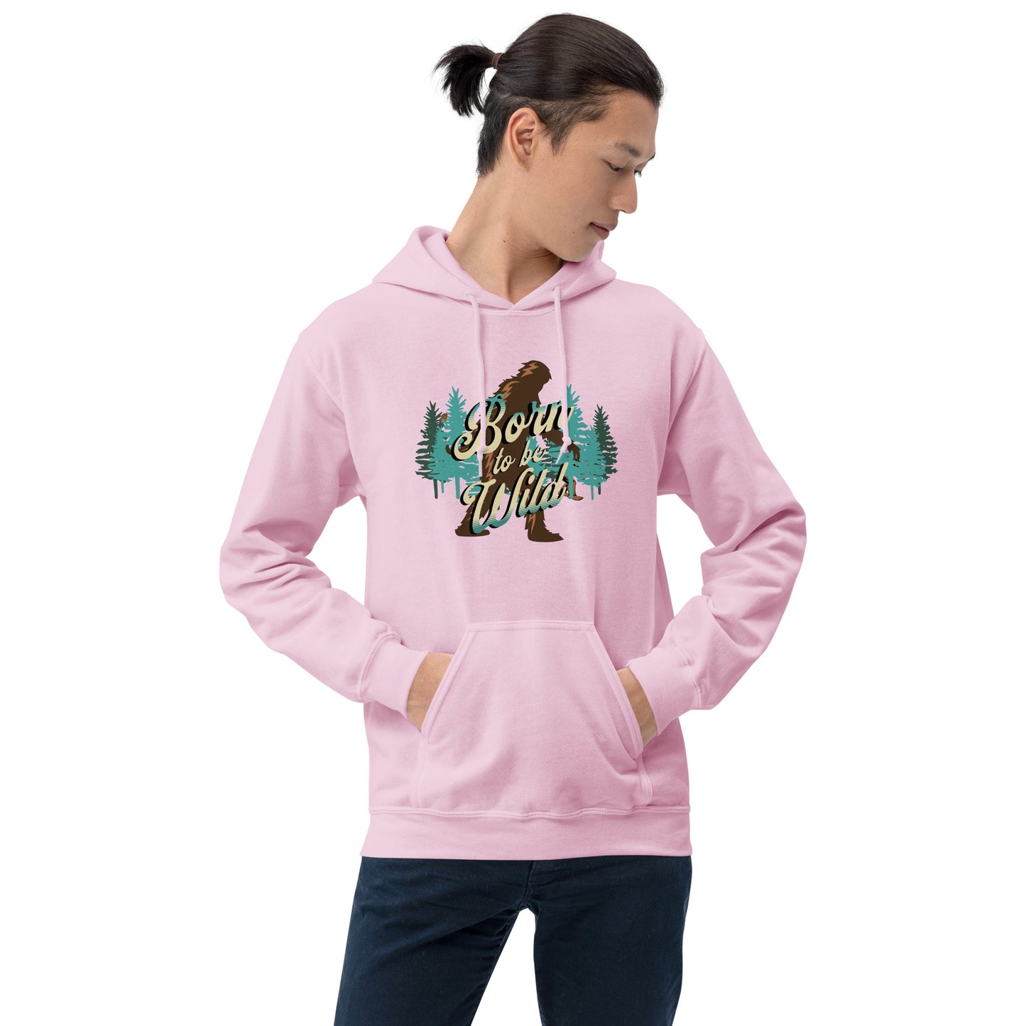 Bigfoot Born to Be Wild Unisex Hoodie