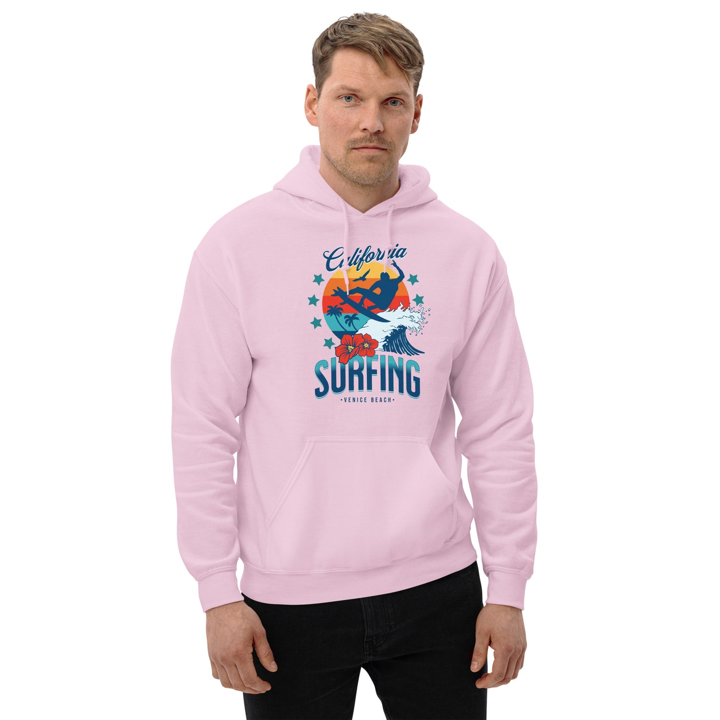 Surfing Venice Beach California Unisex Hoodie