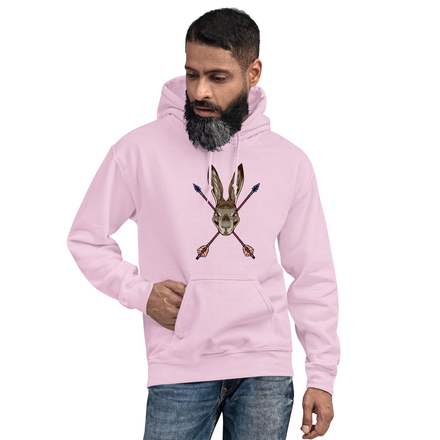 Arrow Hunting Rabbits Unisex Hoodie