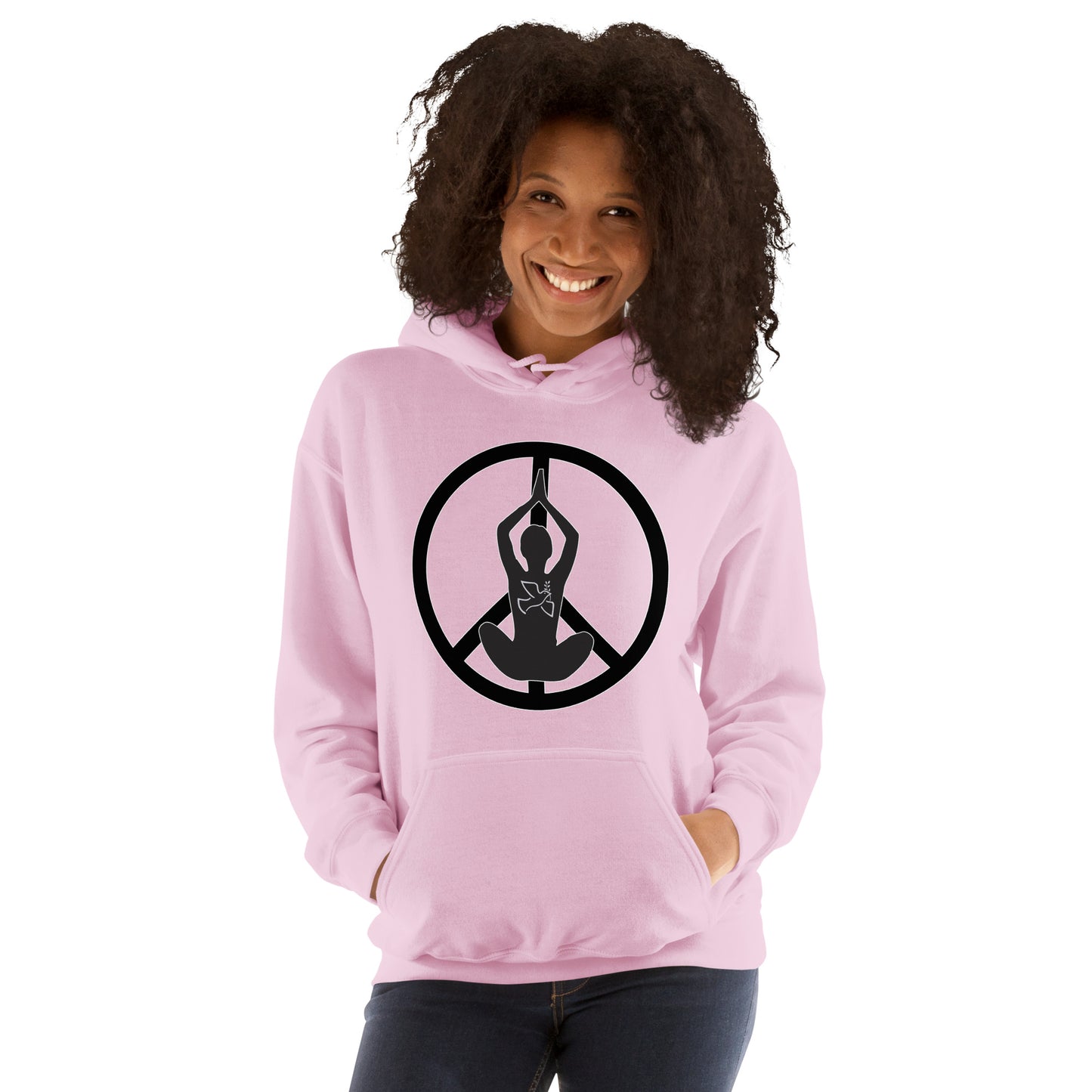 Yoga Peace Sign Unisex Hoodie