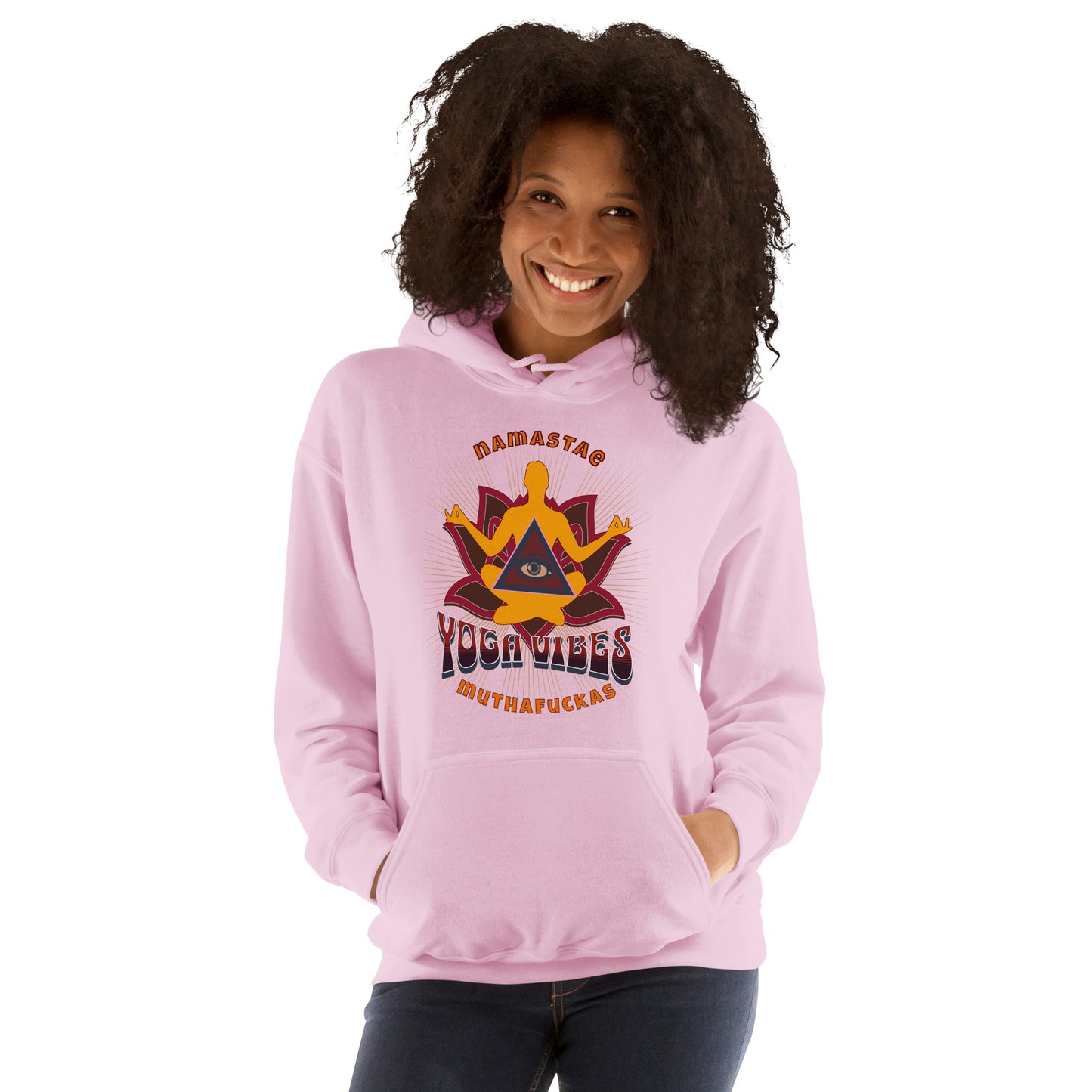 Yoga Vibes Namaste Muthaf@#kas Unisex Hoodie