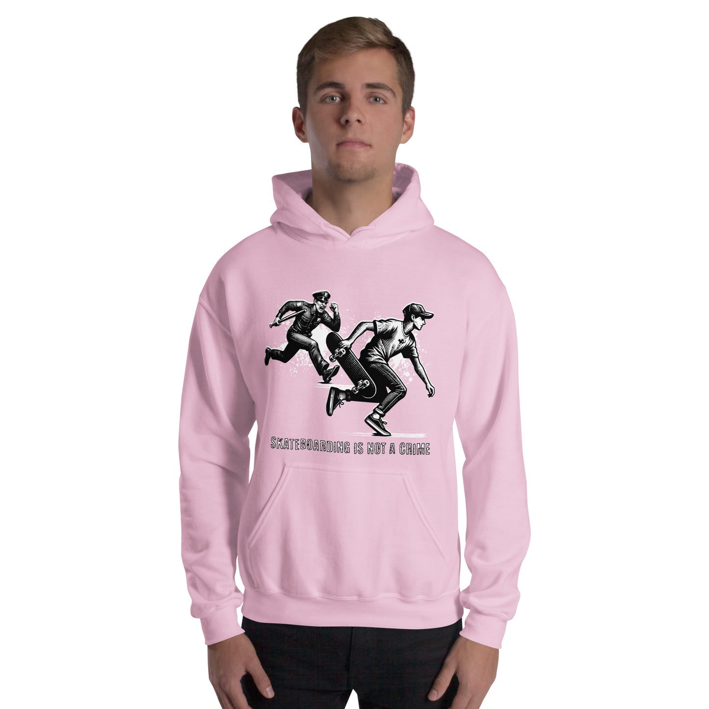 Skateboarding Is Not A Crime Unisex Hoodie