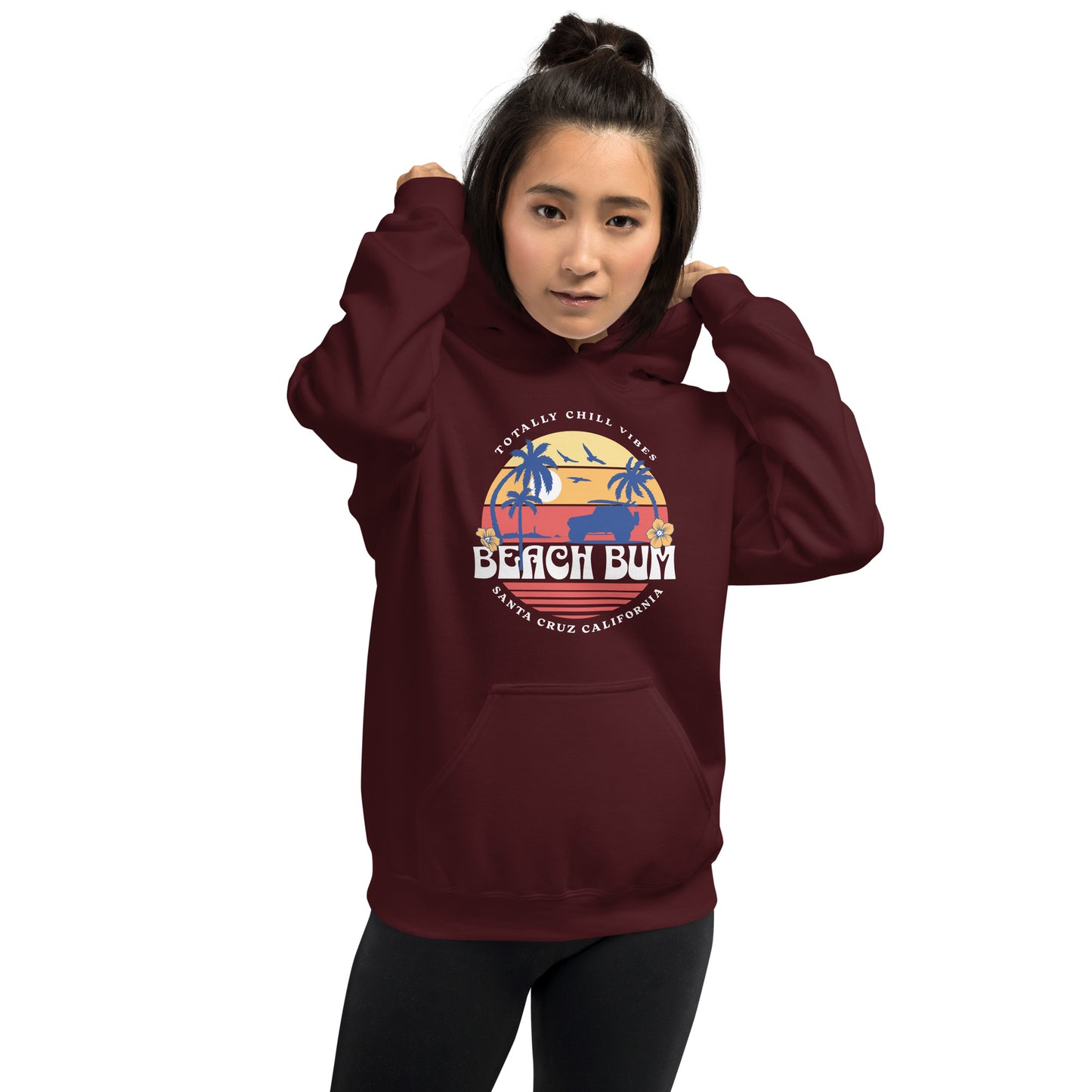 Beach Bum Santa Cruz Unisex Hoodie