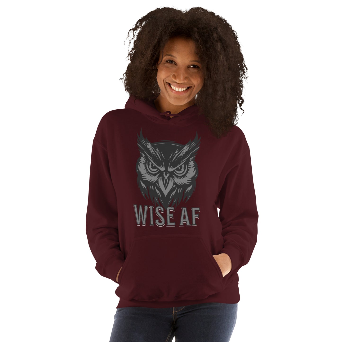 Wise AF Owl Unisex Hoodie