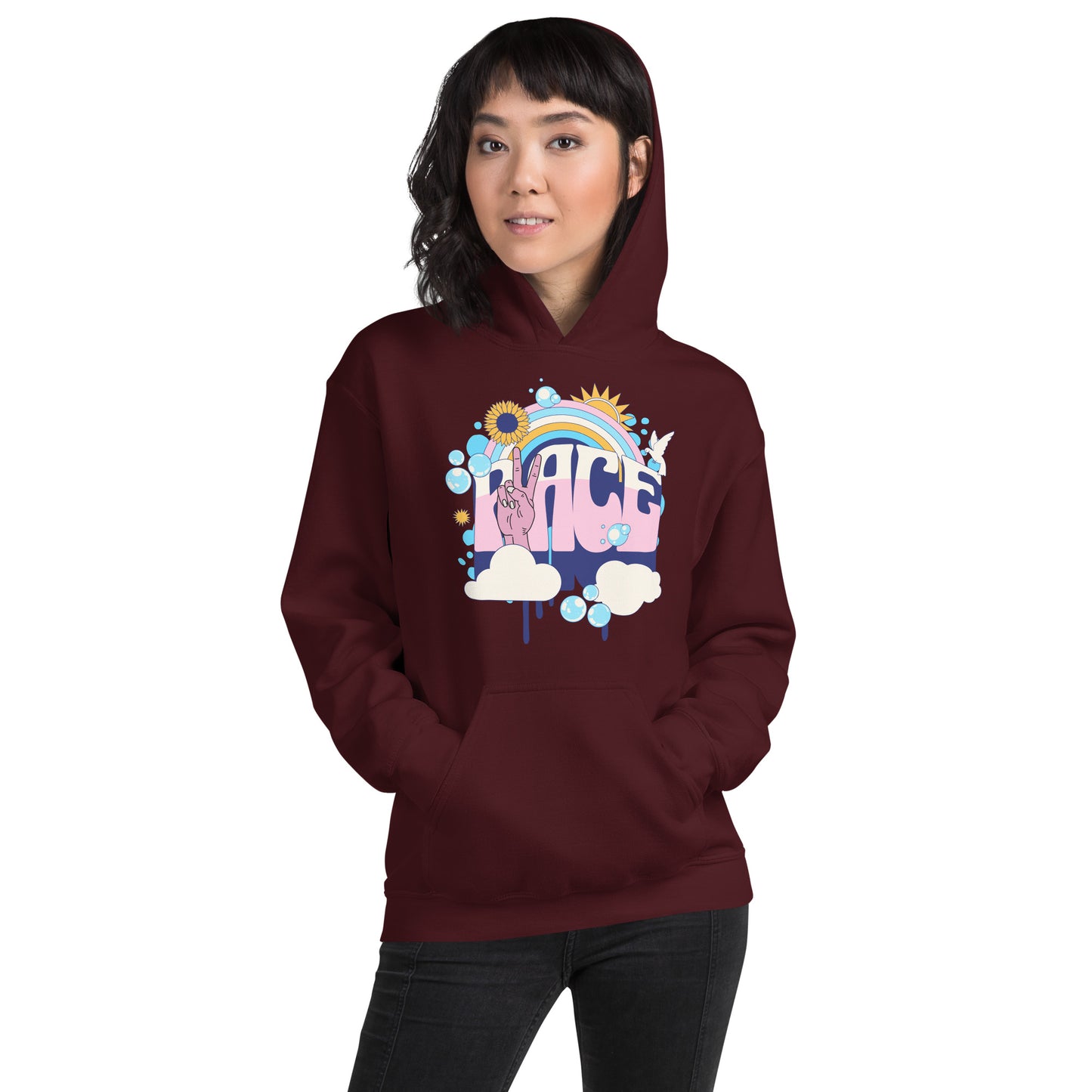 Peace Rainbow Unisex Hoodie