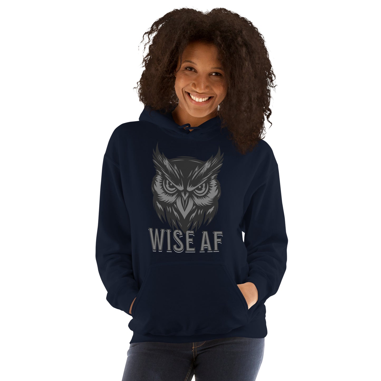 Wise AF Owl Unisex Hoodie