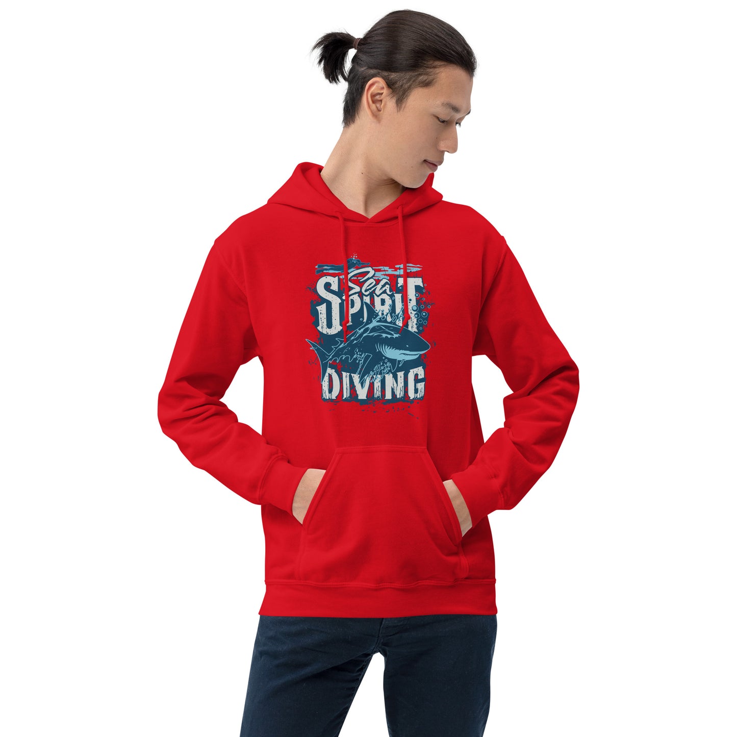 Scuba Shark Sea Spirit Diving Unisex Hoodie