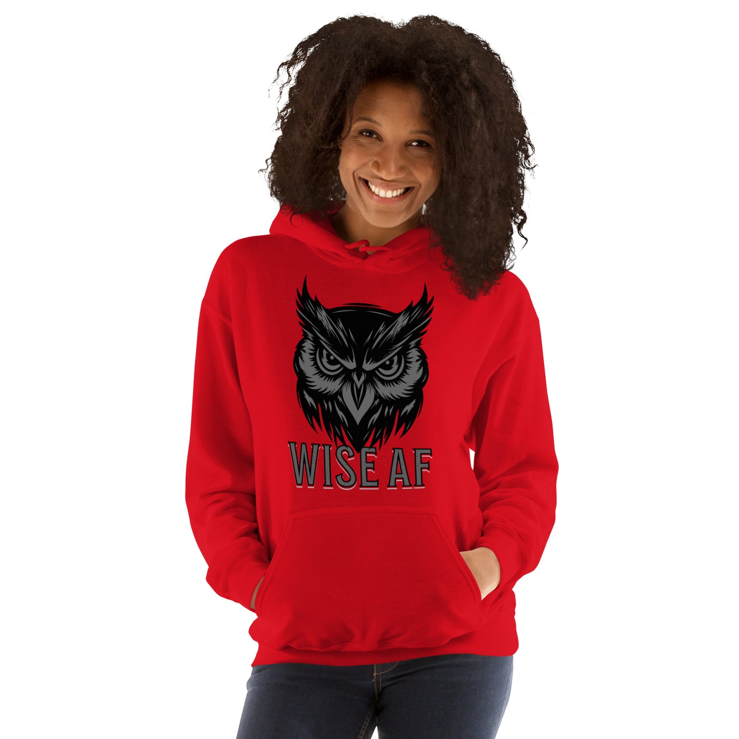 Wise AF Owl Unisex Hoodie