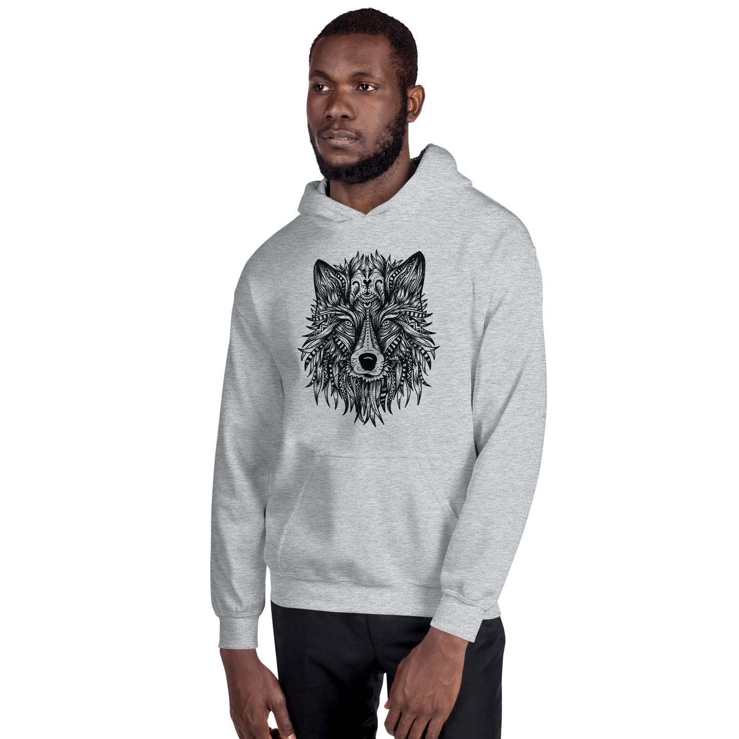 Wolf Mandala Unisex Hoodie