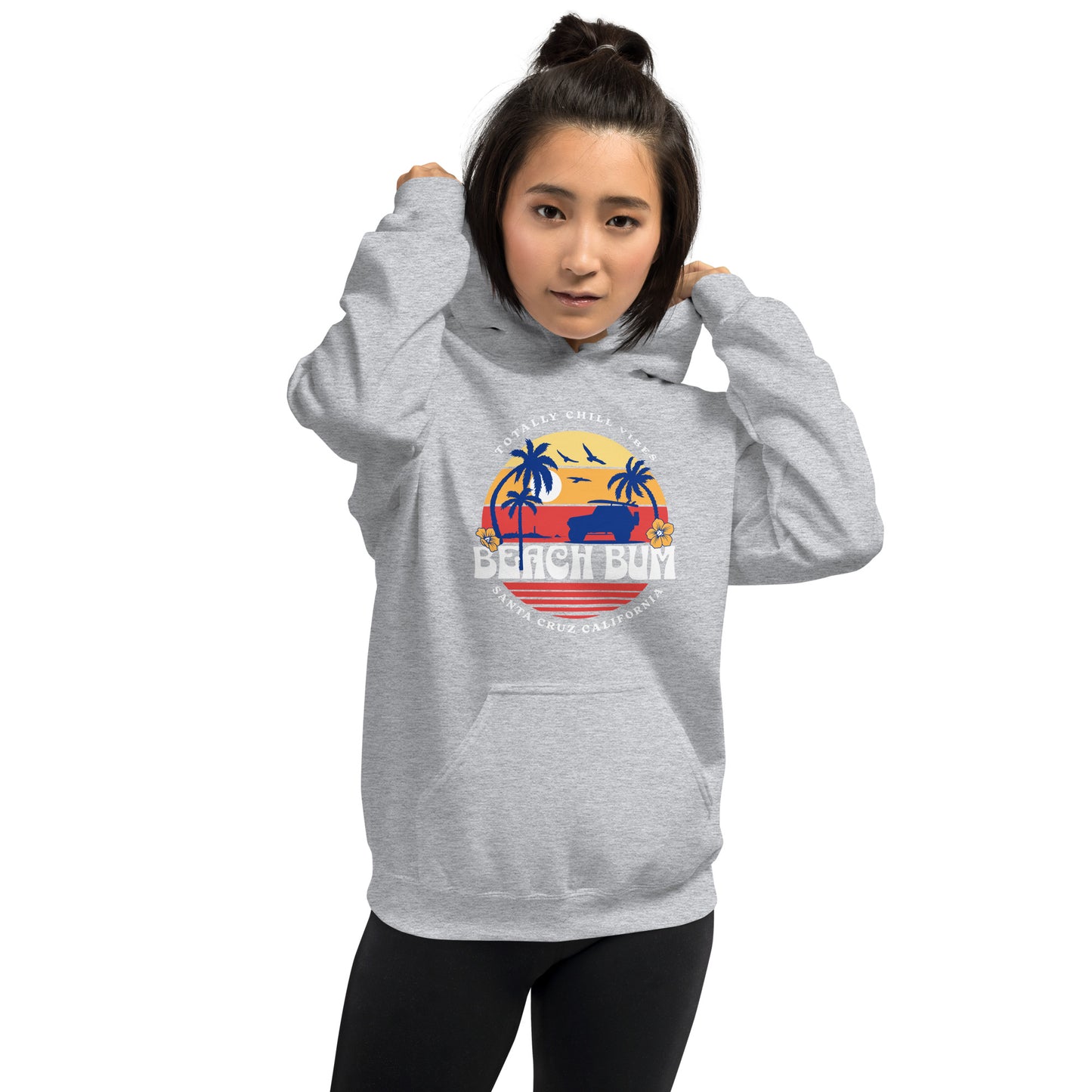 Beach Bum Santa Cruz Unisex Hoodie