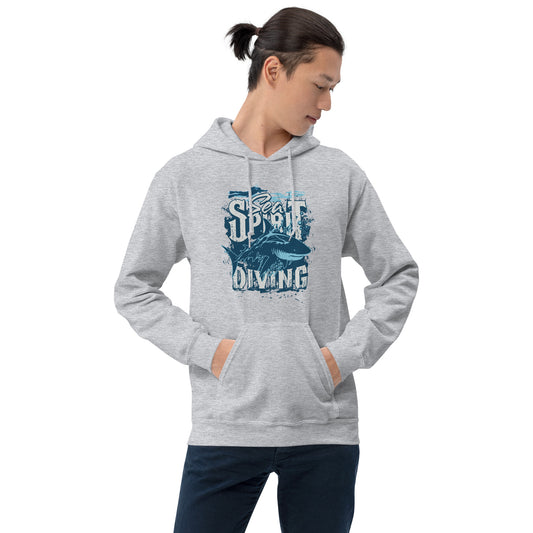 Scuba Shark Sea Spirit Diving Unisex Hoodie