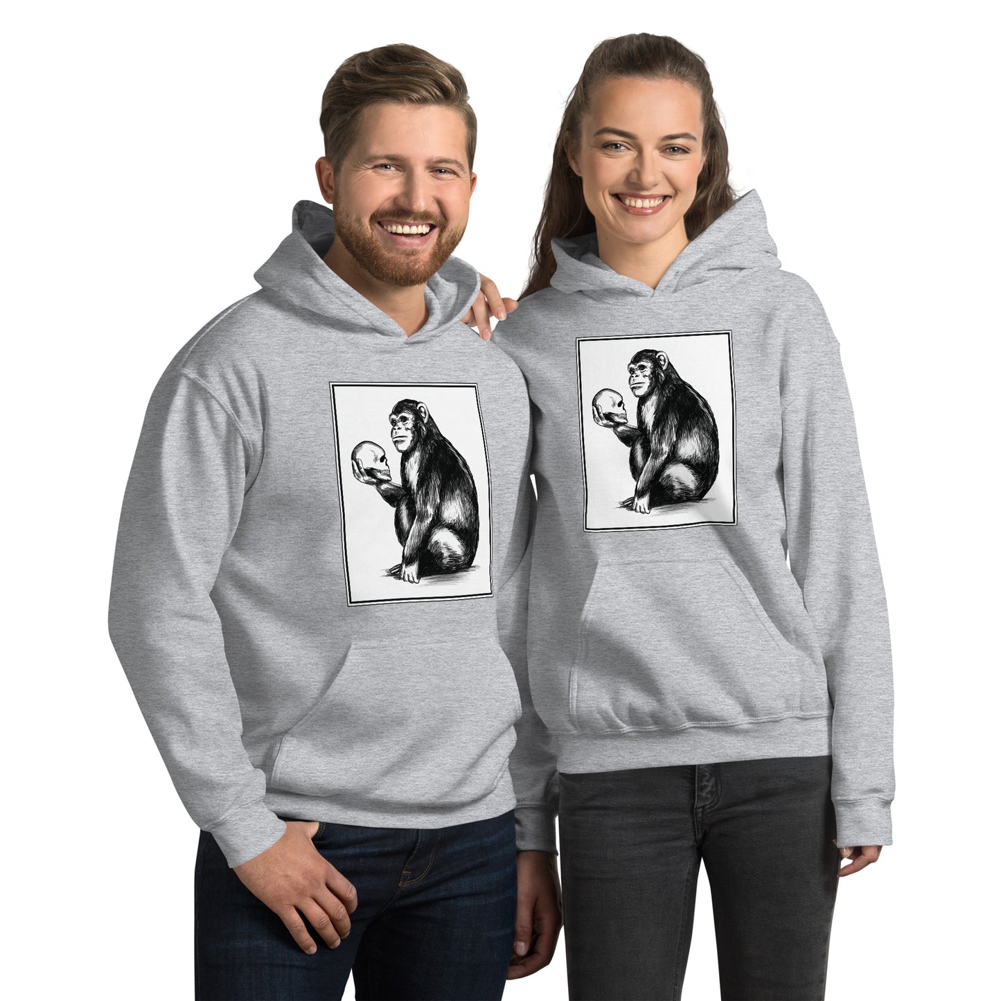 Chimp Thinker Unisex Hoodie