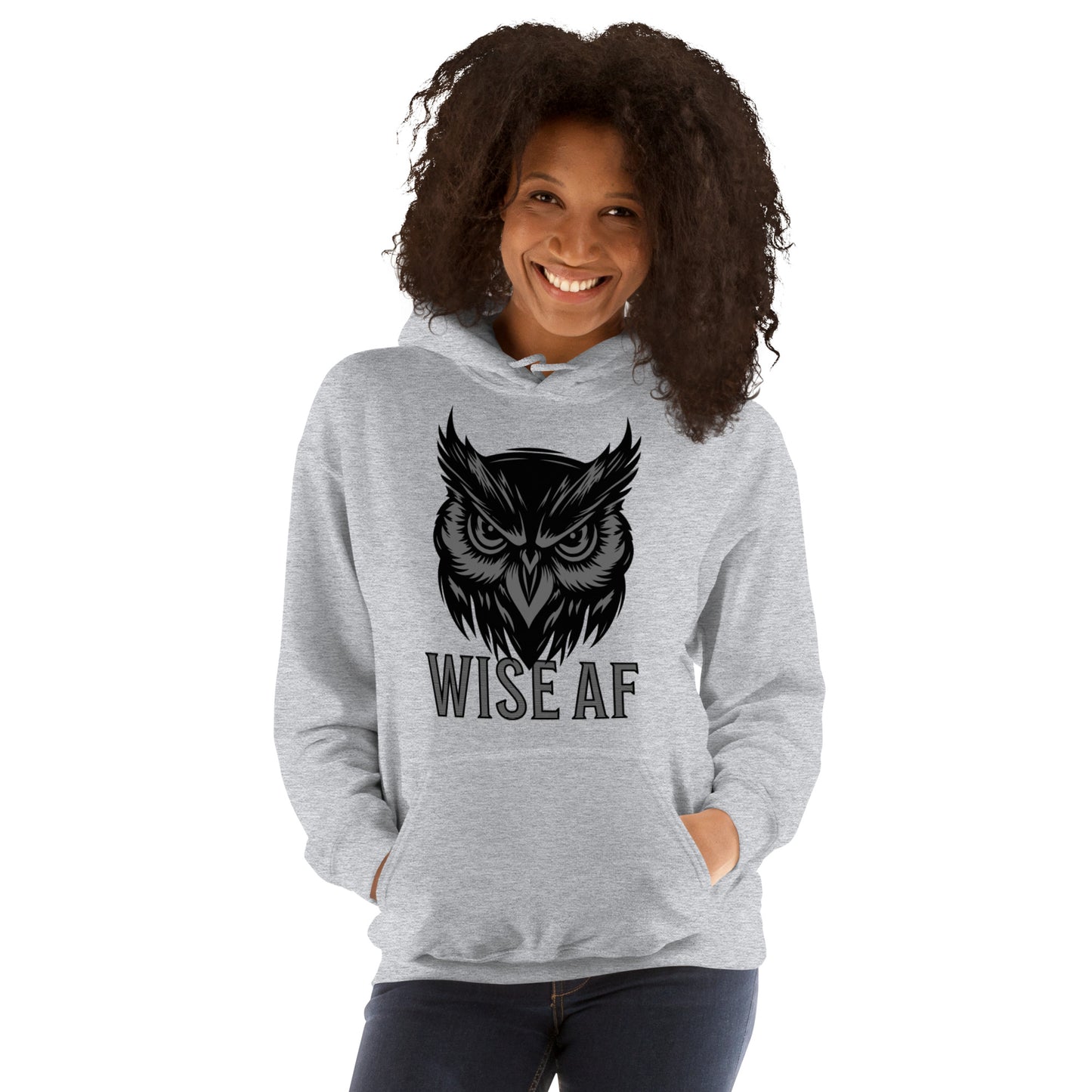 Wise AF Owl Unisex Hoodie