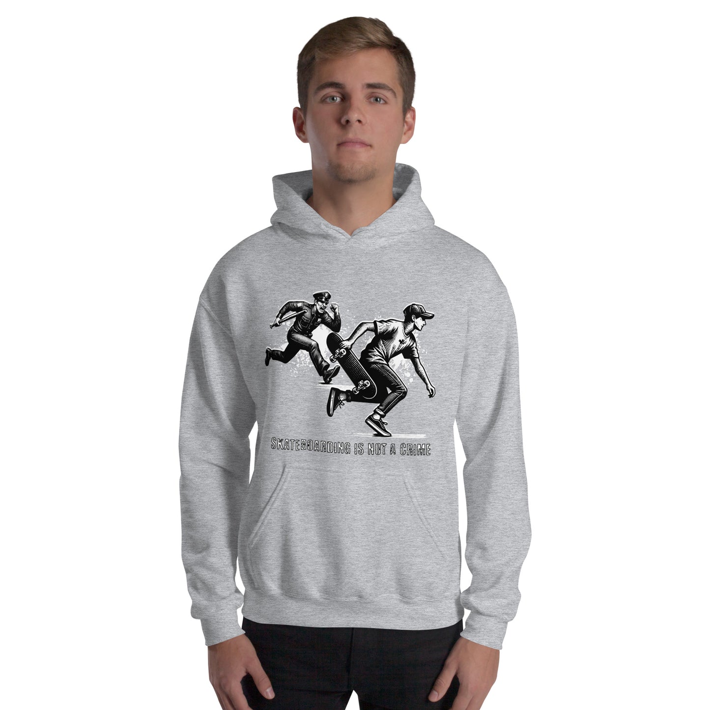 Skateboarding Is Not A Crime Unisex Hoodie