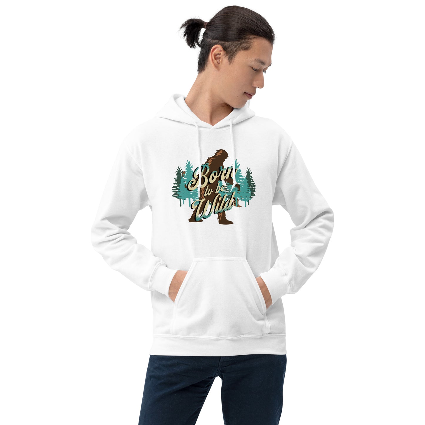 Bigfoot Born to Be Wild Unisex Hoodie