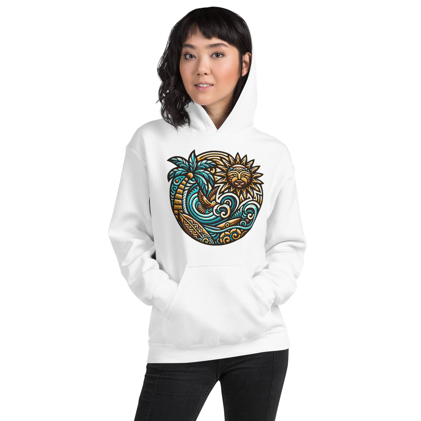 Tiki Beach Vibes Unisex Hoodie