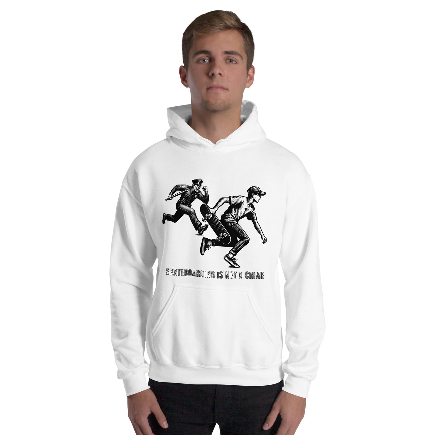 Skateboarding Is Not A Crime Unisex Hoodie