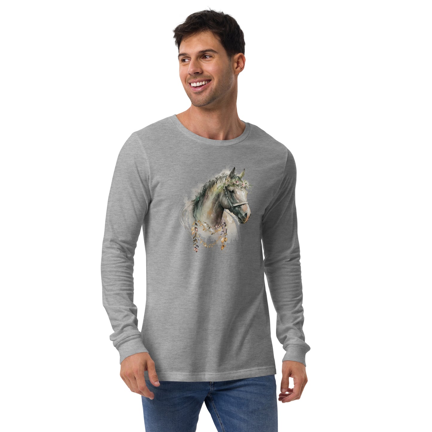 Whimsical Horse Unisex Long Sleeve Shirt