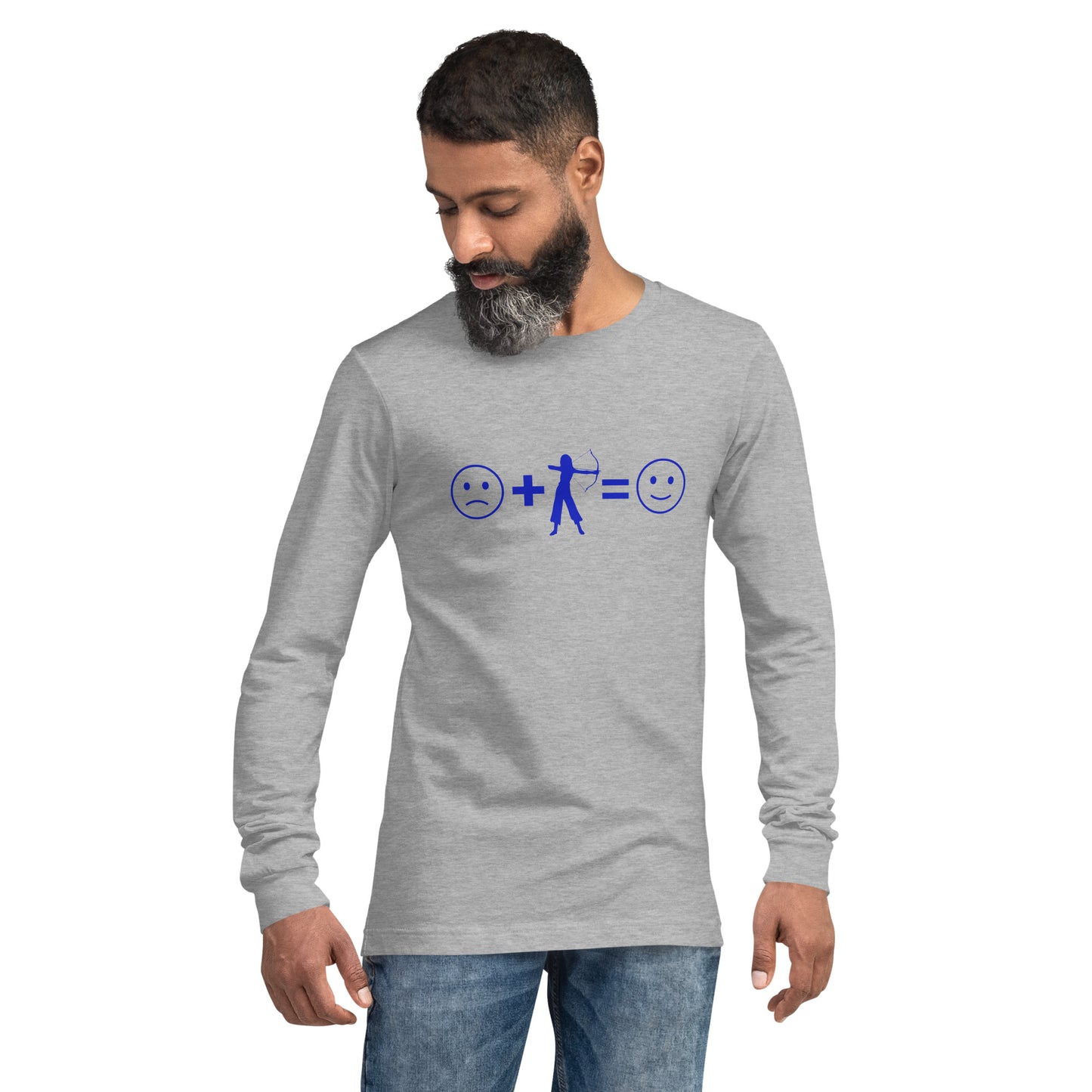 Archery Equals Happiness Unisex Long Sleeve Shirt