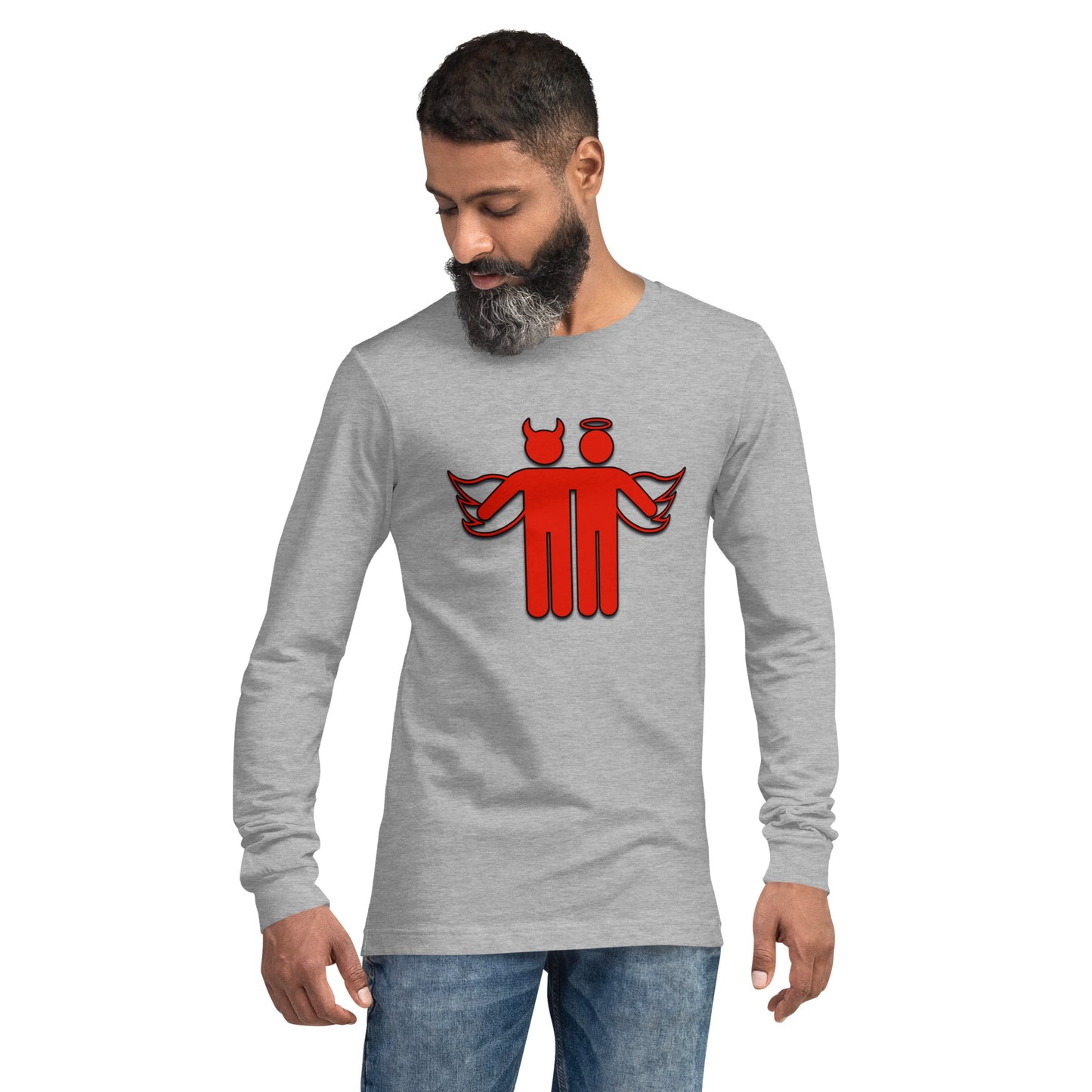 Devil & Angel Unisex Long Sleeve Shirt