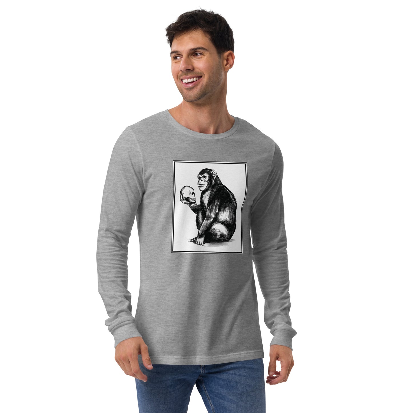 Chimp Thinker Unisex Long Sleeve Shirt