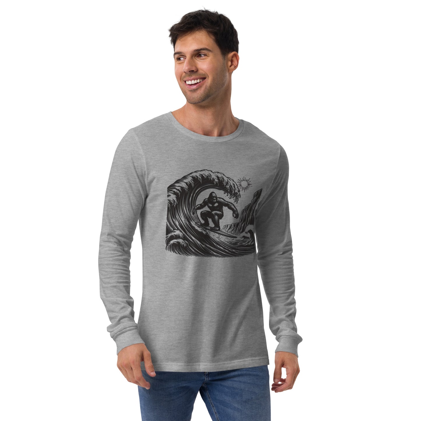 Surfing Ape Unisex Long Sleeve Shirt