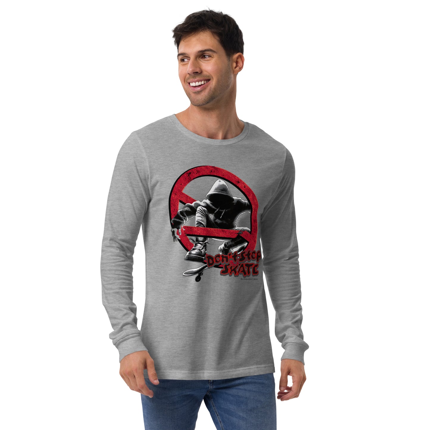 Don't Stop, Skate Unisex Long Sleeve Shirt