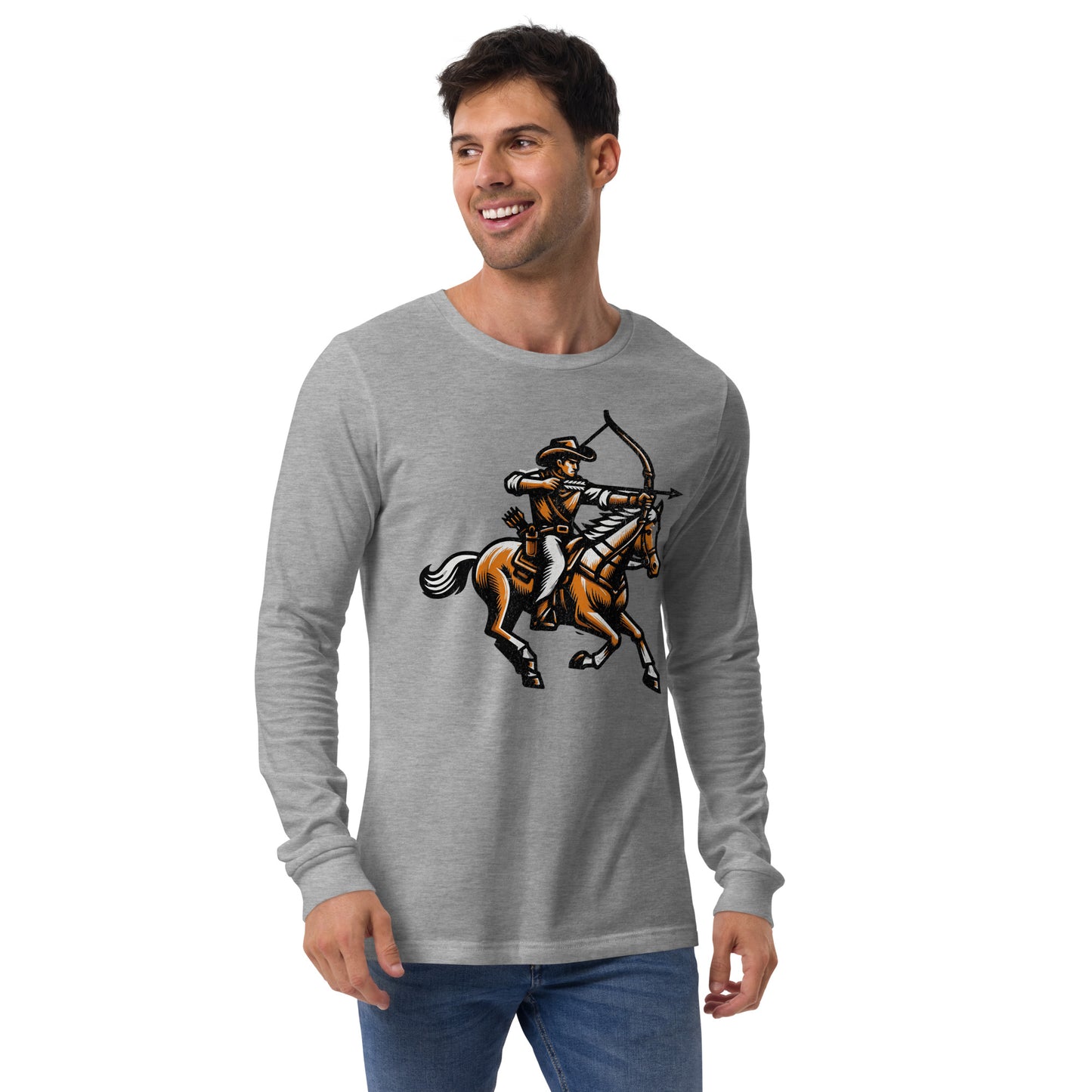 Cowboy Archer Unisex Long Sleeve Shirt