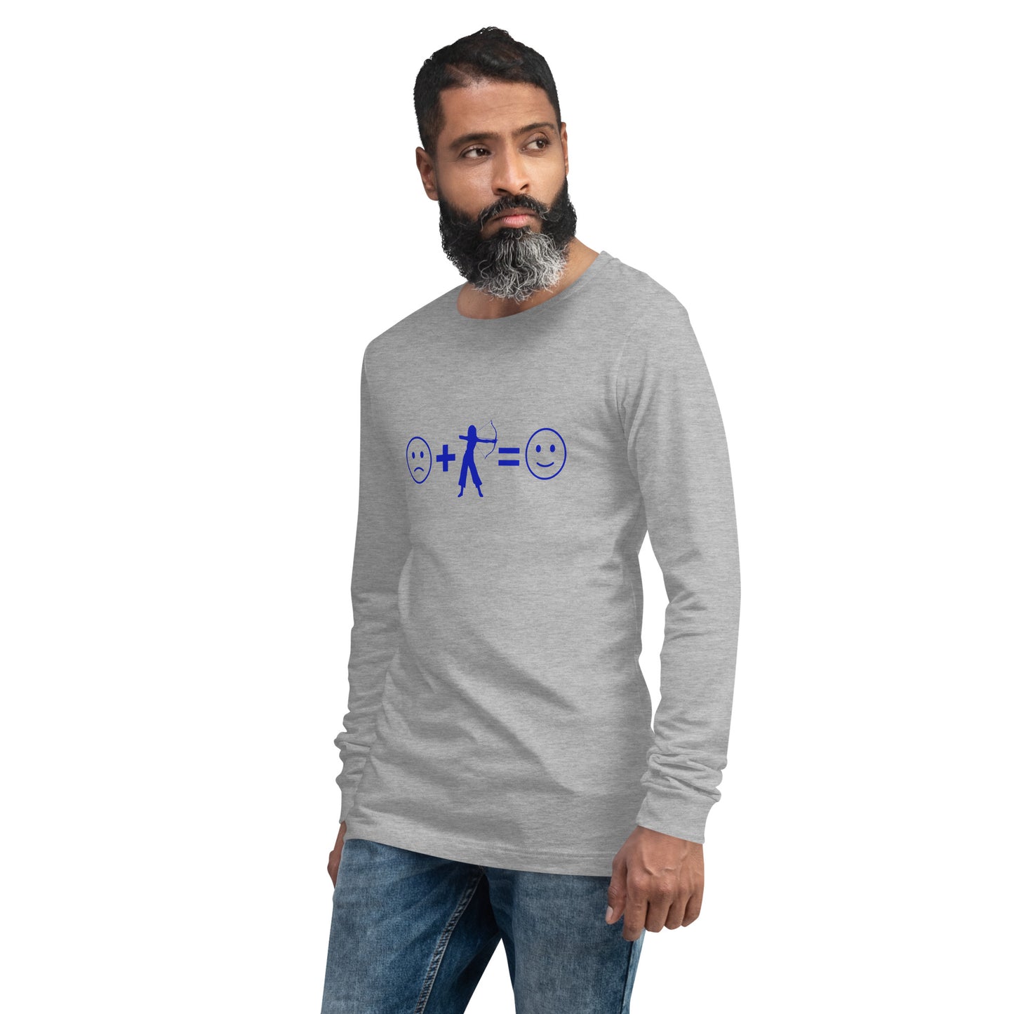 Archery Equals Happiness Unisex Long Sleeve Shirt