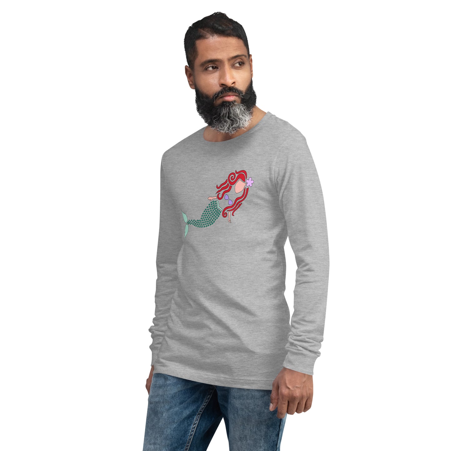 A Mermaid Under the Water Unisex Long Sleeve Shirt