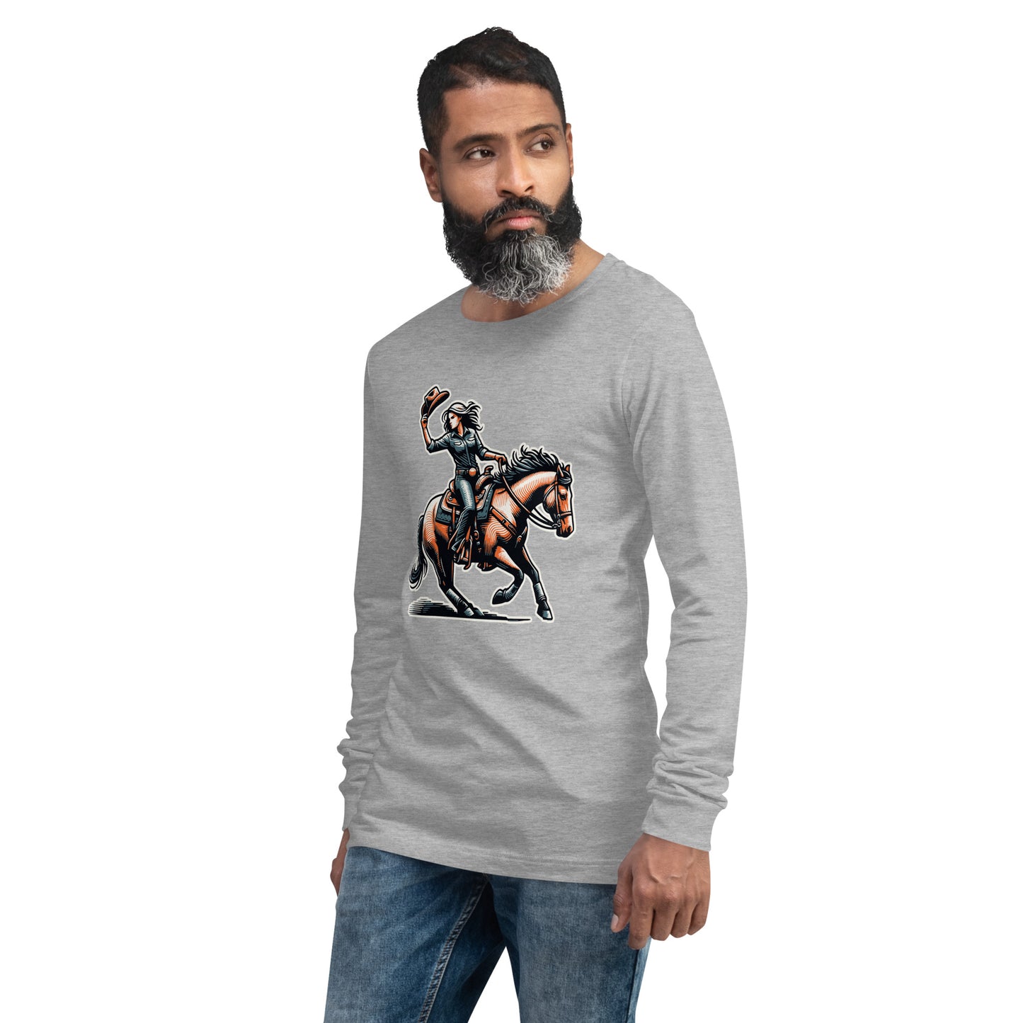 Cowgirl Yeehaw! Unisex Long Sleeve Shirt