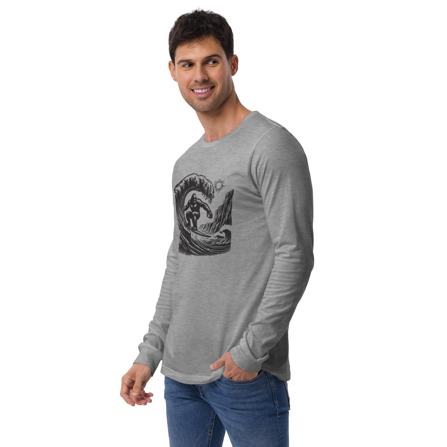 Surfing Ape Unisex Long Sleeve Shirt