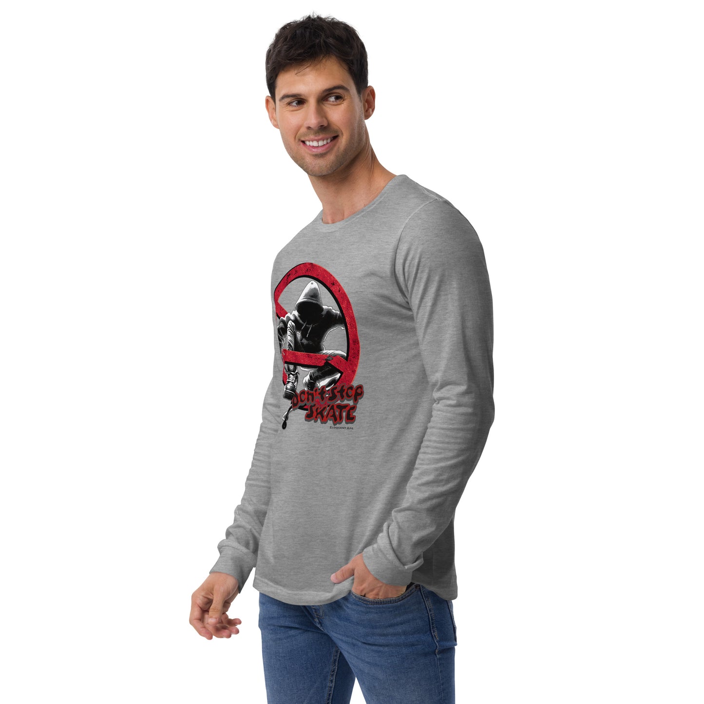 Don't Stop, Skate Unisex Long Sleeve Shirt