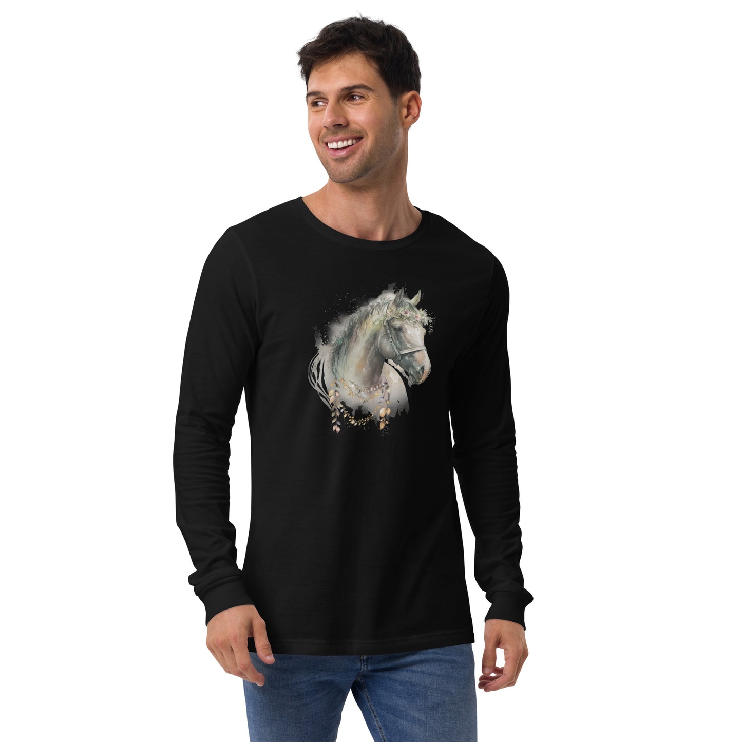 Whimsical Horse Unisex Long Sleeve Shirt