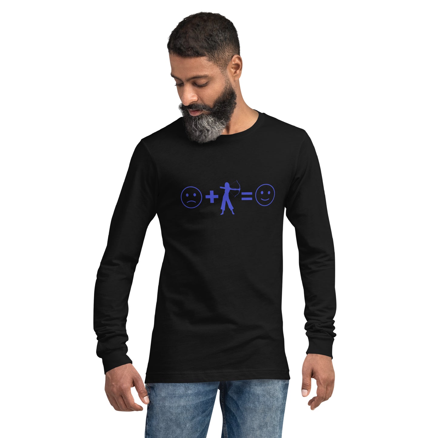 Archery Equals Happiness Unisex Long Sleeve Shirt