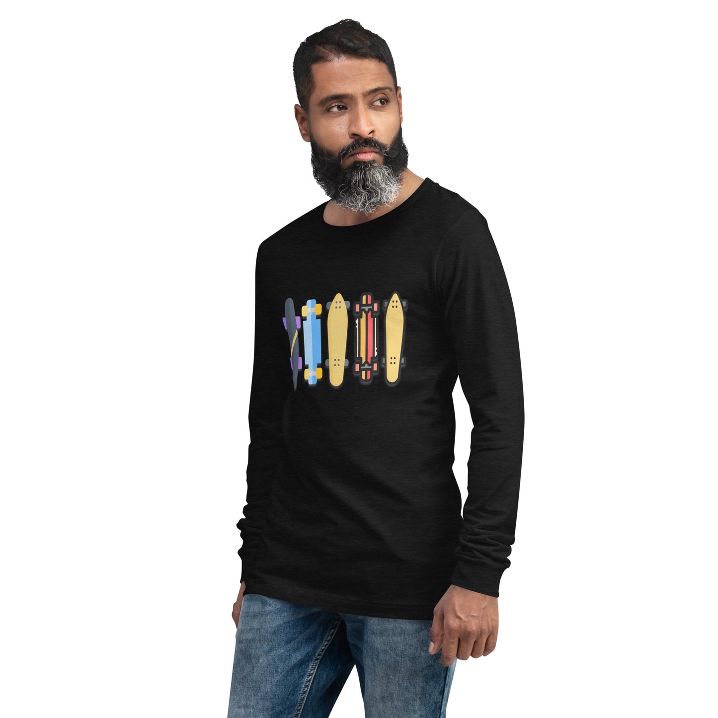 Skateboard Decks Unisex Long Sleeve Shirt